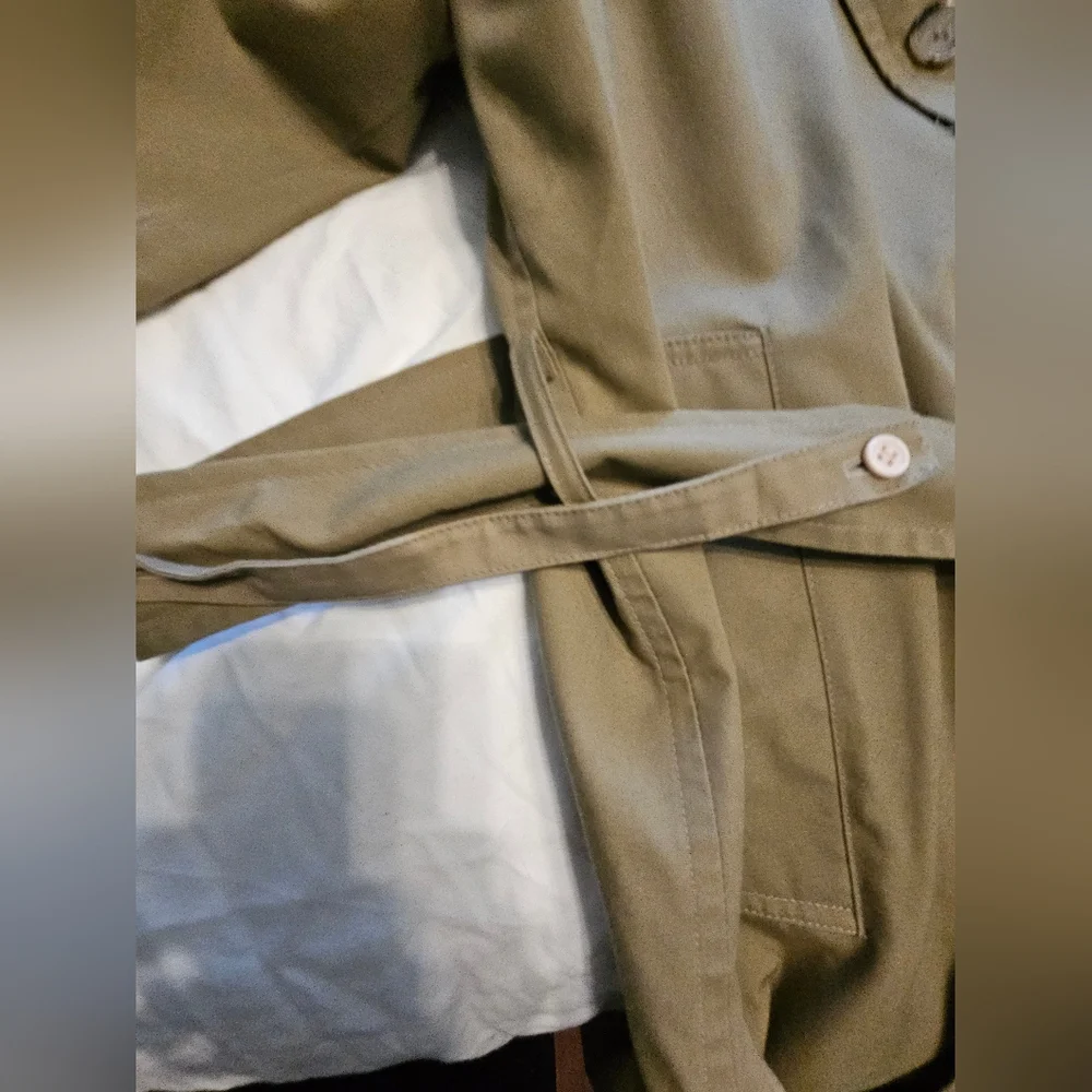 Botany 500 Men's Tan Trench Coat - Picture 7 of 15